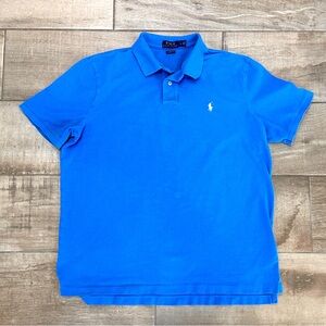 Polo Ralph Lauren Men’s Polo Shirt Size Large Blue w/ White Horse Short Sleeve